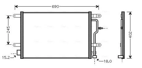 Конденсор кондиціонера (Ava) AVA COOLING AI5199