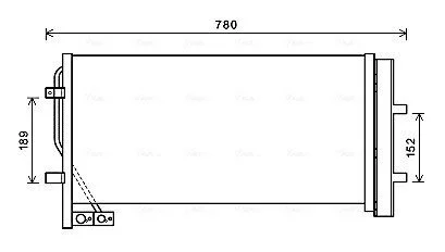 Радіатор кодиціонера 8U0260401B VAG AVA COOLING AI5382D