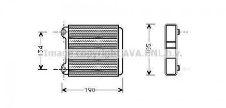 Радіатор пічки (опалення) audi a8 d2 1994 - 2005 AVA COOLING AI6183 (фото 1)