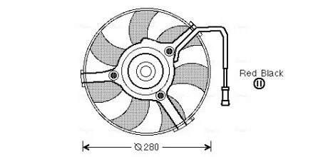 Вентилятор радіатора VW (AVA) AVA COOLING AI 7504 (фото 1)