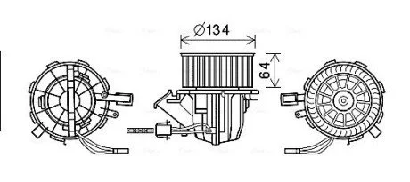 Компресор салону 8K1820021C VAG AVA COOLING AI8391