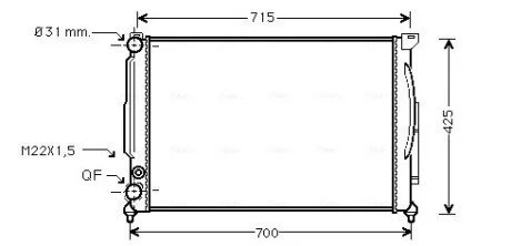 Радiатор AVA COOLING AIA2105