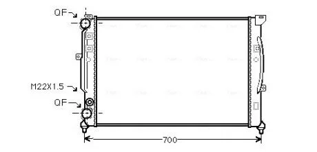 Радиатор охлаждения двигателя AVA AVA COOLING AIA 2123