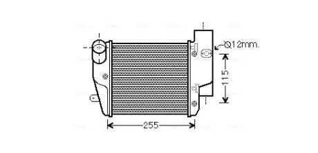AVA AUDI Інтеркулер A6 C6 2.7, 3.0 05- AVA COOLING AIA4302 (фото 1)