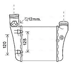 AVA AUDI Інтеркулер лів. A4 2.0TDI/TFSi 04- AVA COOLING AIA4333