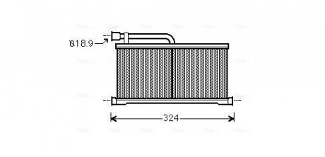Радиатор отопителя Audi A6 (C6) (04-) AVA COOLING AIA6296 (фото 1)