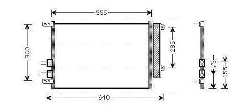 Радіатор кондиціонера AVA COOLING ALA5088D