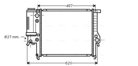 Радiатор AVA COOLING BW 2125 (фото 1)