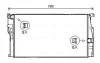 Радиатор охлаждения двигателя BMW 1 (F20) (11-19) , 3 (F30) (12-18) MT (BW2455)