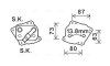 AVA BMW Оливний радіатор (без корпуса) 1 (E81), 1 (E87), 1 (E88), 3 (E90), 5 (E60), X3 (E83) AVA COOLING BW3412 (фото 1)