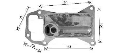 Радіатор масляний (AVA) AVA COOLING BW3592