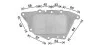 AVA BMW Оливний радіатор (без корпуса) 2 Active Tourer (F45) 13-, 2 Gran Tourer (F46) 14-, X1 (F48) 14- BW3594