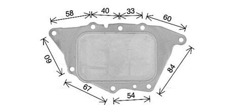 AVA BMW Оливний радіатор (без корпуса) 2 Active Tourer (F45) 13-, 2 Gran Tourer (F46) 14-, X1 (F48) 14- AVA COOLING BW3594