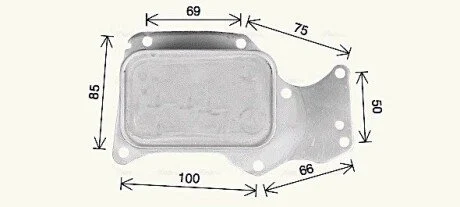 Радиатор масляный BMW 1 F20 (11-), 3 F30 (12-), 5 G30 (17-), X3 G01 (18-) 1.5i, AVA COOLING BW3621