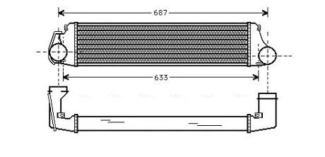 Інтеркулер AVA COOLING BW4207