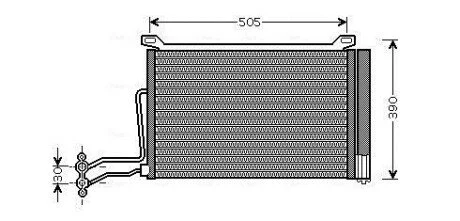 Радіатор кондиціонера AVA COOLING BW5264D