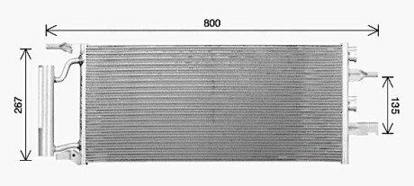 Радіатор кодиціонера AVA COOLING BW5607D