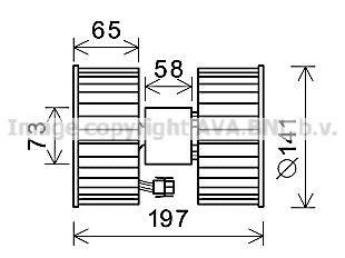 Компресор салону 64119071946 BMW AVA COOLING BW8483 (фото 1)