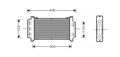 Інтеркулер MINI (R50, R53), (R52) W11B16A 03.02-07.08 AVA COOLING BWA4262 (фото 1)