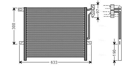 Радиатор кондиционера AVA COOLING BWA5369