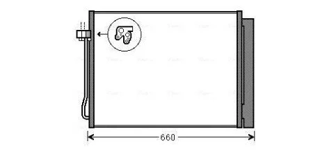 Радиатор кондиционера (выр-во AVA) AVA COOLING BWA5377D