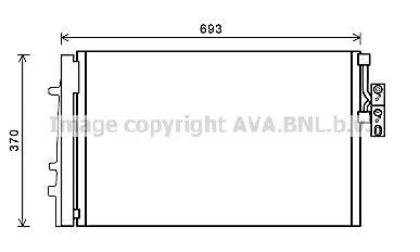 Радіатор кодиціонера 64539216143 BMW AVA COOLING BWA5479D (фото 1)