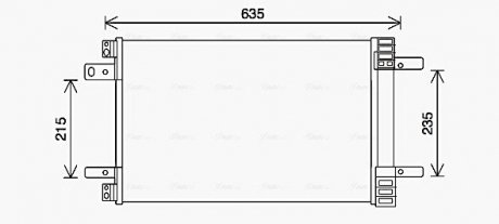 Радіатор кондиціонера AVA COOLING CN5311D (фото 1)