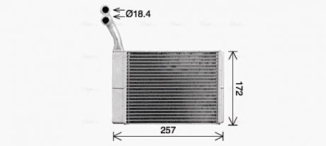 Теплообмінник, Система опалення салону AVA COOLING CN6330 (фото 1)