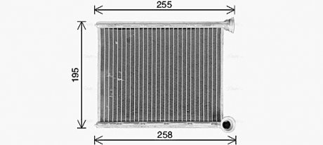 Радиатор отопителя салона AVA AVA COOLING CN6333