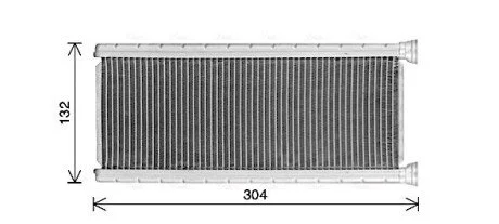 Радіатор обігрівача салону PSA Jumpy Expert 16>, C4 Picasso 13>, 5008 16> AVA AVA COOLING CN6339