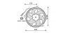 Вентилятор, охлаждение двигателя AVA COOLING CN7536 (фото 1)