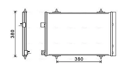 Радіатор кондиціонера AVA COOLING CNA5274D
