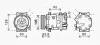 AVA CITROEN Компресор кондиціонера C4 GRAND PICASSO I 2.0 09-, C4 GRAND PICASSO II 1.6 13-, C4 II 2.0 HDi 09-, DS, PEUGEOT AVA COOLING CNAK282 (фото 1)