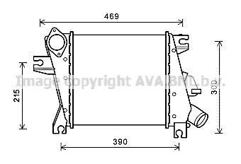 Интеркуллер NISSAN X-TRAIL (2001) 2.2 DCI AVA COOLING DN4411 (фото 1)