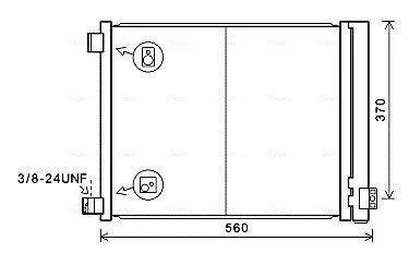 Радиатор кондиционера AVA COOLING DN5427D