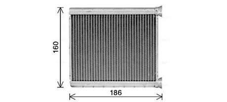 AVA NISSAN Радіатор обігрівача Micra 16- AVA COOLING DN6471