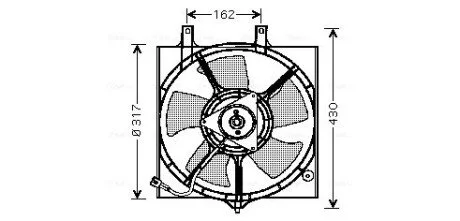 Вентилятор 214819F300 NISSAN / INFINITI AVA COOLING DN7510