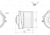Вентилятор обігрівача салону Nissan Qashqai I (07-13) (DN8486) AVA DN8486