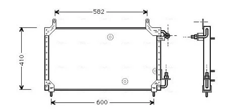 Радиатор кондиционера Нексия (NISSENS) AVA AVA COOLING DW5006
