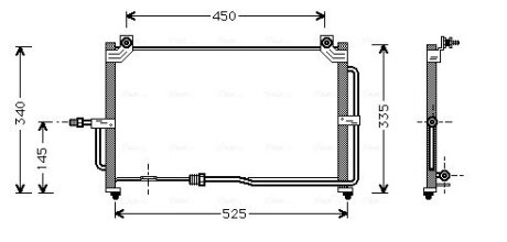 Радіатор кондиціонера AVA COOLING DW5028 (фото 1)