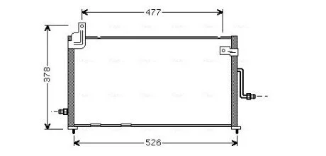 Конденсер кондиционера (выр-во AVA) AVA COOLING DW5044