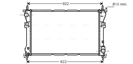 Радиатор охлаждения двигателя TRANSIT VII 20TD MT 00- (Ava) AVA COOLING FD 2320