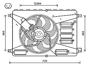 Вентилятор AVA COOLING FD7556 (фото 1)