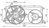 AVA FORD Вентилятор радіатора (дифузор в зборі) TRANSIT TOURNEO 2.2 06-, TRANSIT 2.2 06- AVA COOLING FD7580 (фото 1)