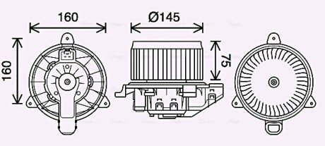 Вентилятор салону AVA COOLING FD8626