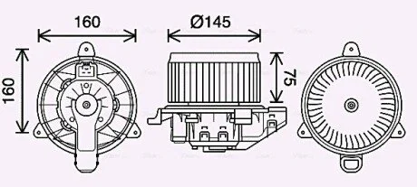 Вентилятор салону AVA COOLING FD8626