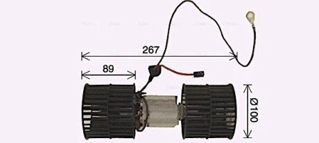 Вентилятор салона AVA COOLING FD8652