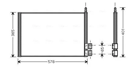 Радиатор кондиционера AVA AVA COOLING FDA 5328