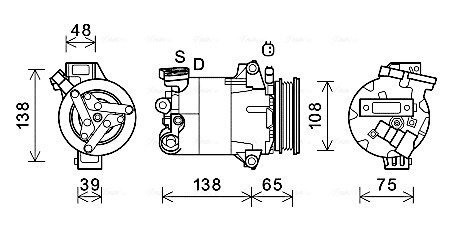 Автозапчасть AVA COOLING FDAK595