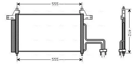 Радіатор кондиціонера AVA COOLING FT5253D